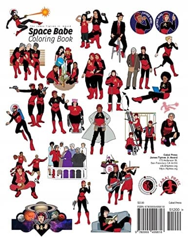 Space Babe Colouring Book