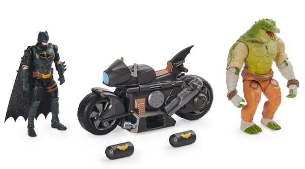 DC Comics, Batman Transforming Batcycle Battle Pack with Exclusive 10-cm Ki