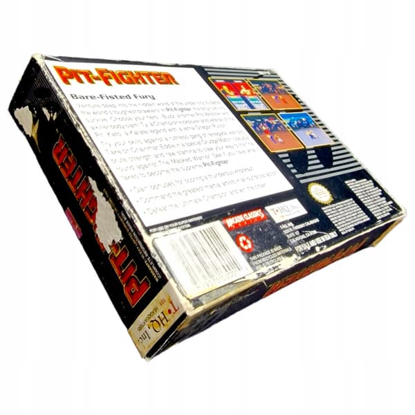 Pit-Fighter Super Nintendo SNES Pit Fighter fighting game complete box set