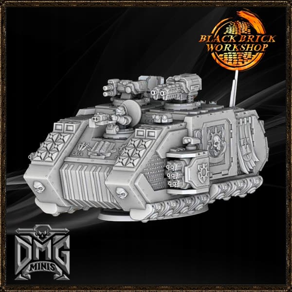 Grav Raider Silver Wardens tank – a proxy model for board games/D&D/GURPS