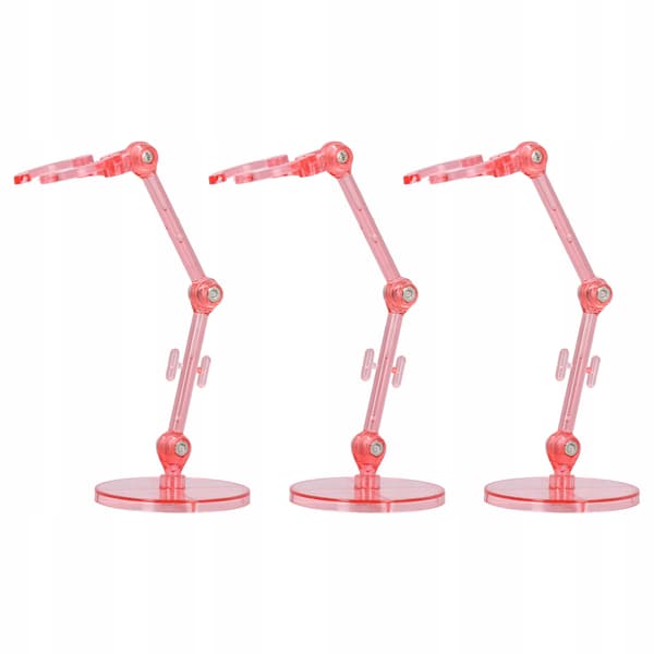 10 PIECES Figurine display stand Transparent plastic display stand for CG models