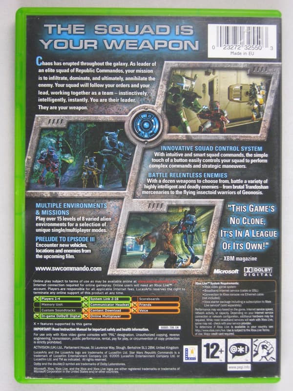 Star Wars: Republic Commandos – in mint condition for Xbox Classic #4786