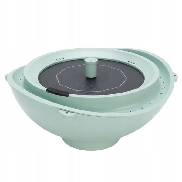 Solar bird bath. Capacity: 2 litres. Live water circulation: 9C
