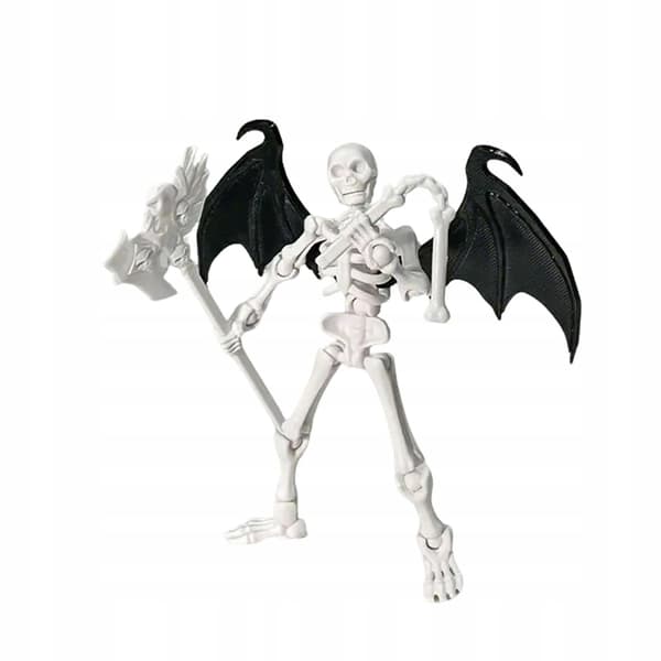 2x Small skeleton doll with movable joints – lightweight, for photography – 2 pieces