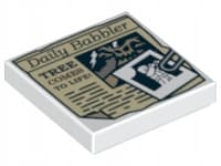 LEGO 3068pb0675 2x2 Tile – Daily Babbler print, 1 piece