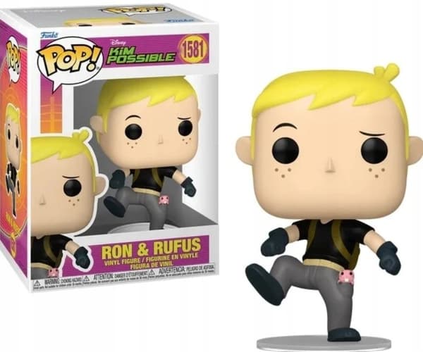 Funko POP! Kim Possible Disney 1581 Ron with Rufus