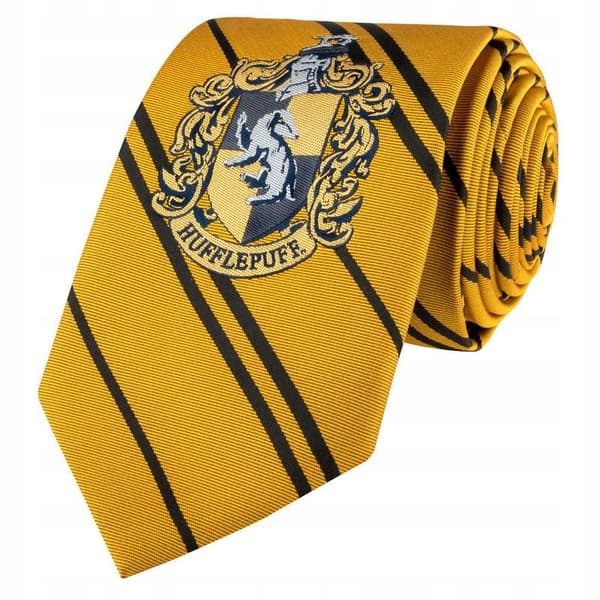 Hufflepuff Woven Tie from the Harry Potter range, new edition, 100% microfibre