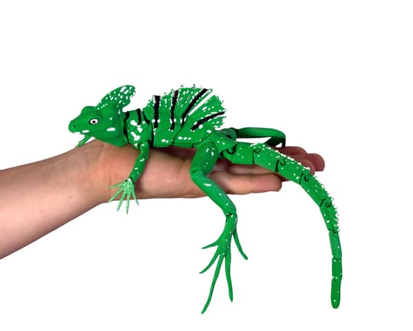 3D Flake-headed Basilisk – a detailed, movable figurine, terrarium decoration
