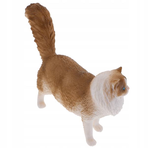 PLASTIC CAT FIGURINE FOR DECORATION AND CHILDREN’S PLAY