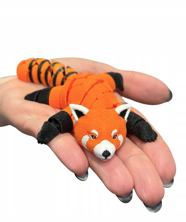 Red Panda 3D – segmented, movable, flexible figurine, toy
