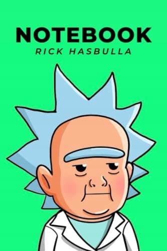 Crypto Hasbulla notebook, Rick edition #57: Green, 6*9 lined, 120 pages