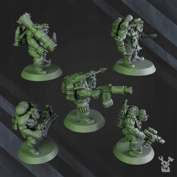 Blak Orks Mob x5 DakkaDakkaStore