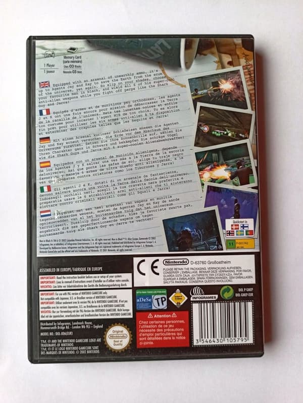 MEN IN BLACK II: ALIEN ESCAPE Nintendo GameCube