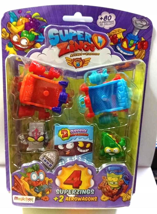 SuperZings 5 – AeroWagon – 4 figures + 2 vehicles