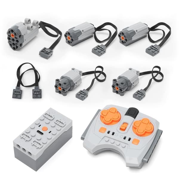 POWER FUNCTIONS MOTOR SET WITH REMOTE CONTROL FOR 4 MOTORS