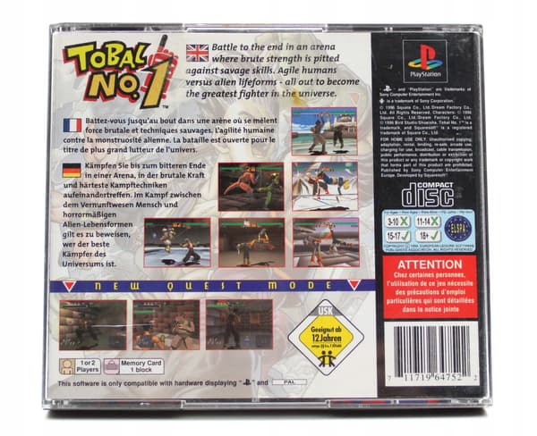 Tobal No. 1 for Sony PlayStation (PSX)