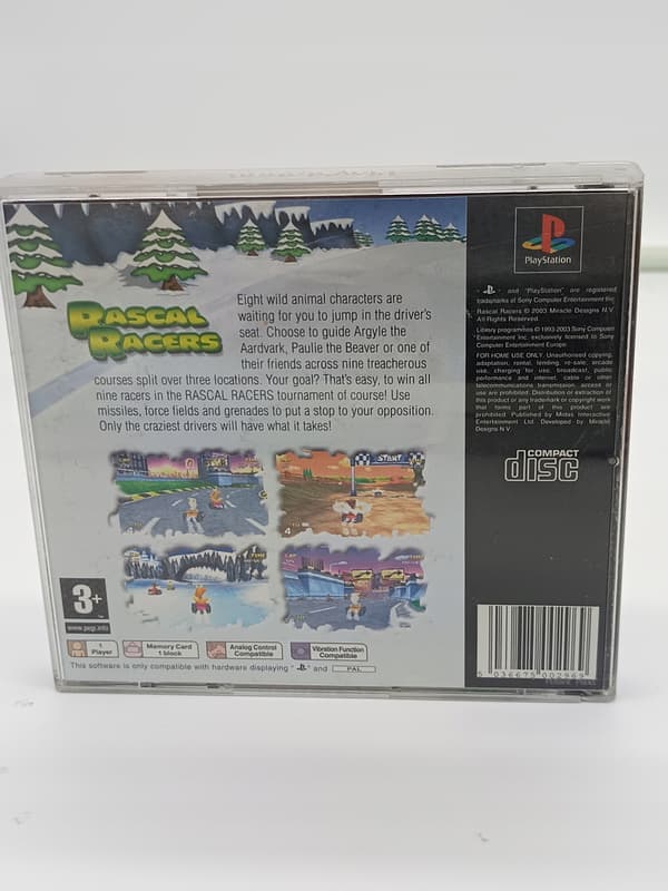 Rascal Racers for PlayStation (PSX) – boxed