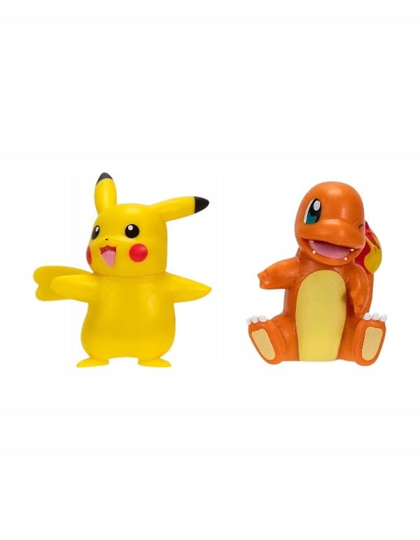 ORIGINAL POKÉMON MINIFIGURES – PIKACHU + CHARMANDER BATTLE FIGURE PACK