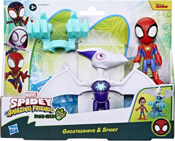 SPIDEY SET: GHOSTASAURUS dinosaur figure + SPIDER + ACCESSORY – Hasbro G0123