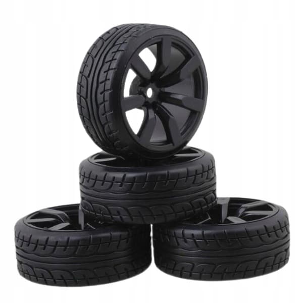 4x 12 mm rubber tyres – Adapter – Use durable, wear-resistant replacements – Universal