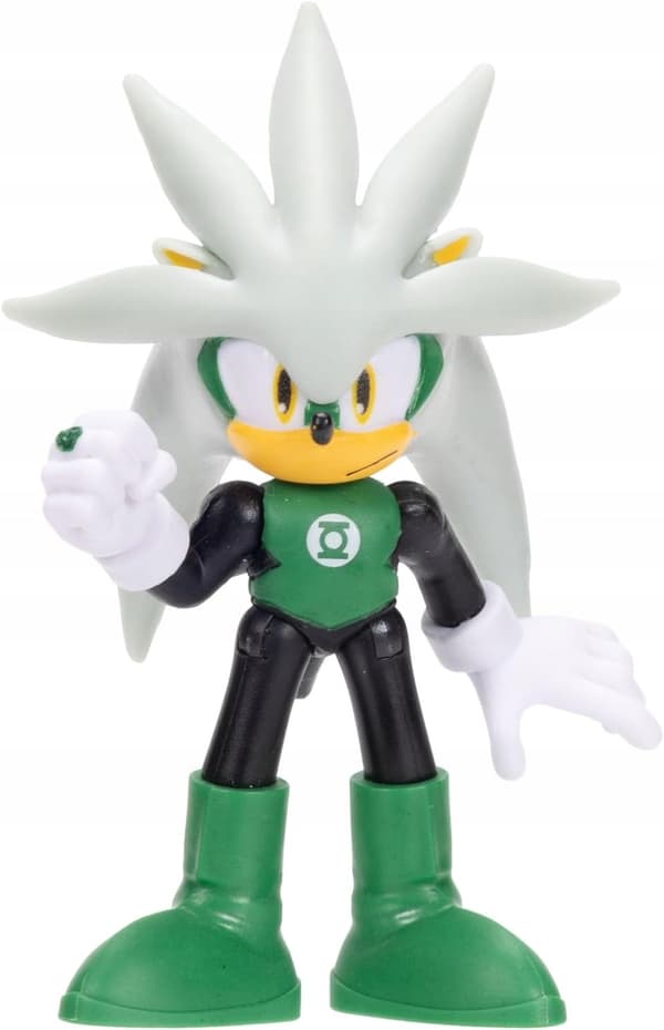 SONIC THE HEDGEHOG X DC SILVER X GREEN LANTERN FIGURINE