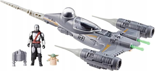 N-1 MANDALORIAN FIGHTER 43CM GROGU FIGURES SET