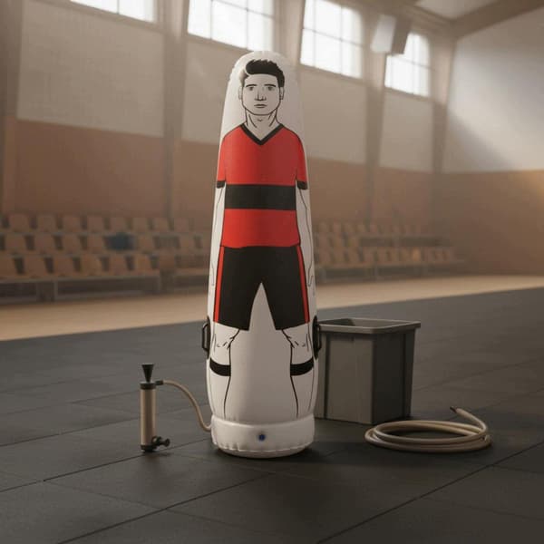 Unrestricted kicking dummy – Portable inflatable training wall