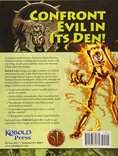 Eldritch Lairs: for 5th Edition: 8 Short Adventures: Volume 2