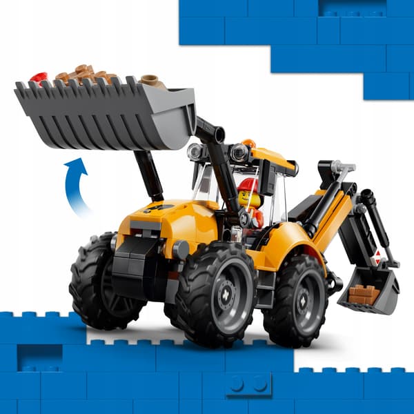 LEGO City Yellow Backhoe Loader 60480