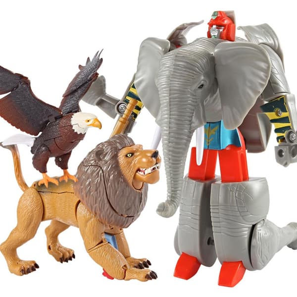 An interactive robot toy for early learning and play, perfect for an elephant
