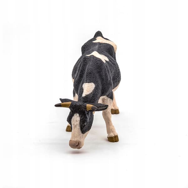 PAPO WHITE COW FIGURINE WITH BLACK SPOTS