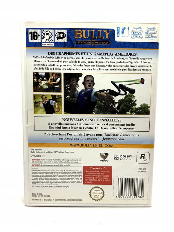 Bully Scholarship Edition for Nintendo Wii