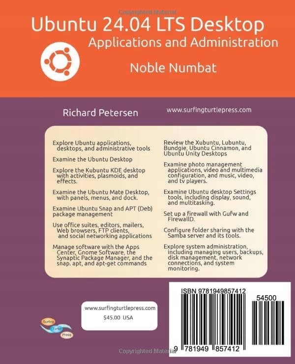 Petersen, Richard Ubuntu 24.04 LTS Desktop: Applications and Administration