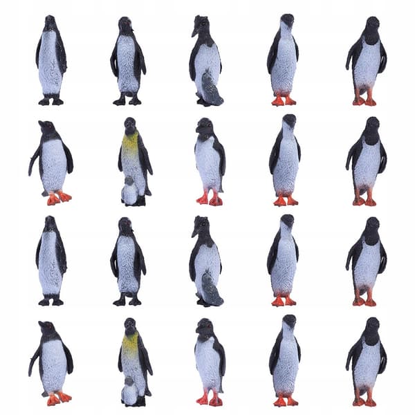 32 CREATIVE PENGUIN FIGURINES MADE FROM HIGH-QUALITY PVC