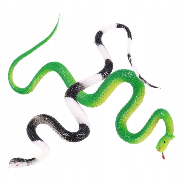 2 REALISTIC SNAKE DECORATIONS FOR PARTIES AND HOME DECOR