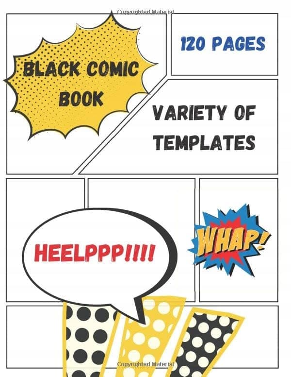 BLANK COMIC BOOK: Blank Comic Book: Draw Your Own Comics – 120 Unique Templates