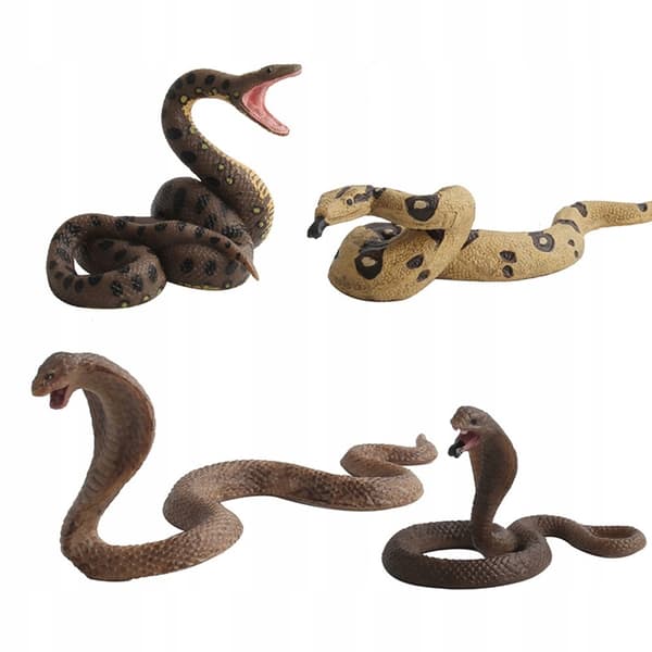 scare toy – artificial snake, 4 models