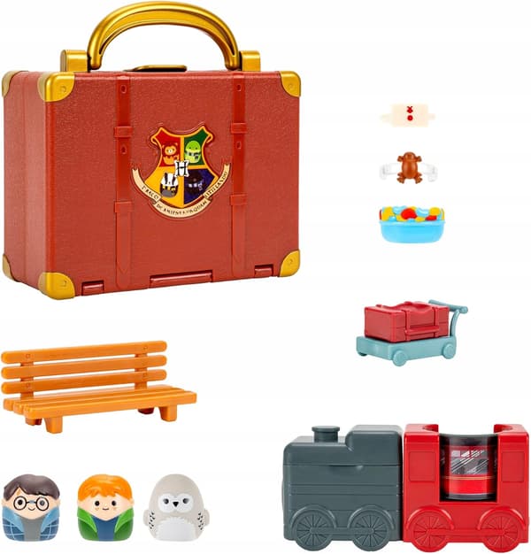 JAZWARES Squish-a-longs Squishmallows Harry Potter Hogwarts Express Set