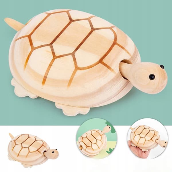 WOODEN TABLE DECORATION IN THE SHAPE OF A TURTLE – A CREATIVE DECORATIVE MODEL