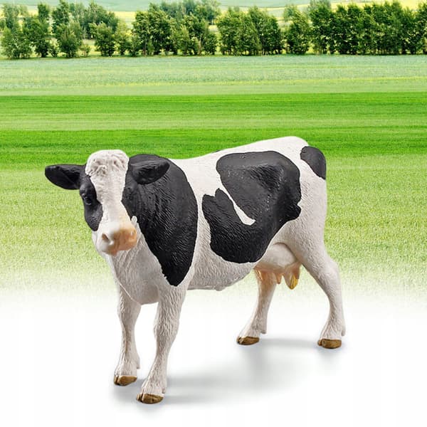 Plastic cow figurine Collectables Gift Cupcake Topper Model Statue Mini C