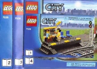 LEGO INSTRUCTIONS + STICKERS City – Passenger Train 7938, 2010