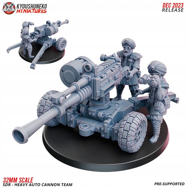 SDR Heavy Auto Cannon Artillery Team