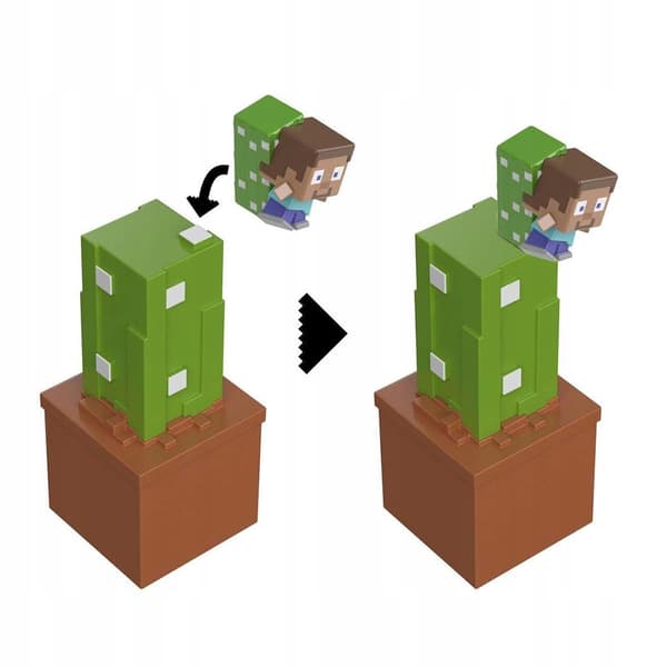 Minecraft Reveal Minifigure in a container – Cactus – Mattel