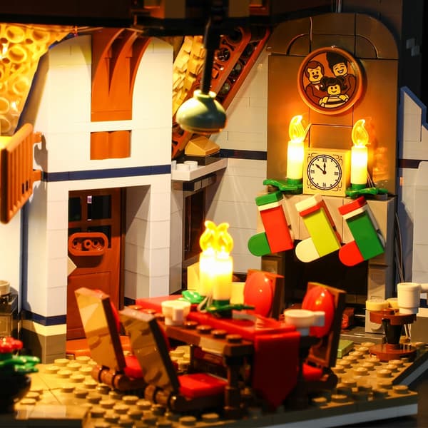 Lighting Set for LEGO Creator Expert 10293: Santa’s Visit