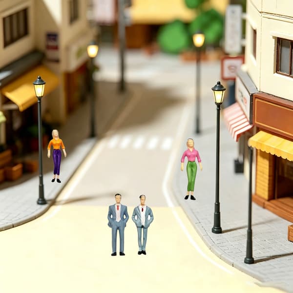 1/32-SCALE MINI FIGURES FOR DIY DECORATIONS AND SANDPITS – 42 PIECES