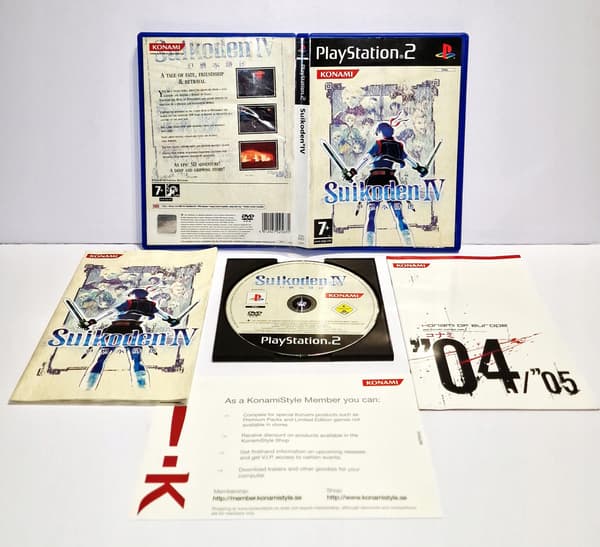 SUIKODEN IV 4 PS2 3XA WELL-PRESERVED DISC -5