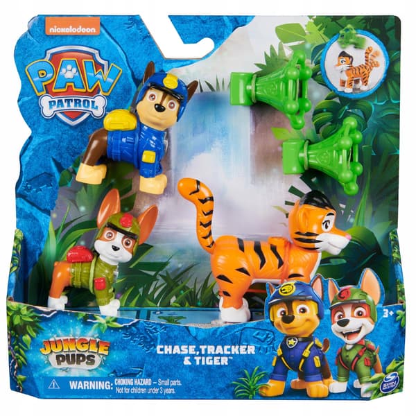 Paw Patrol Jungle Set: Chase Tracker and Tiger – Spin Master Jungle Pups