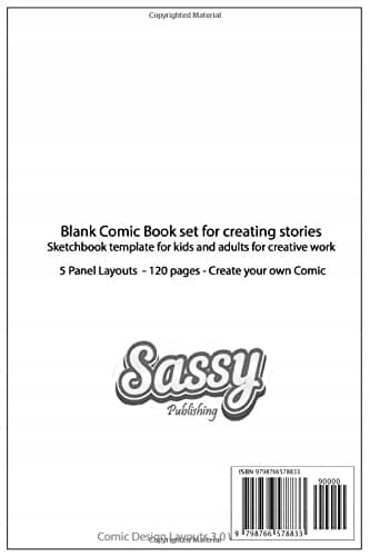 Comic Book Templates: Blank Templates, 120 pages, 6 x 9, softcover, matt