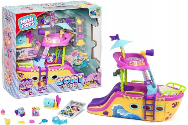 MOJIPOPS MAGIC BOX BOAT PARTY MAGIC SET WITH 2 CHILDREN’S SHIP FIGURINES