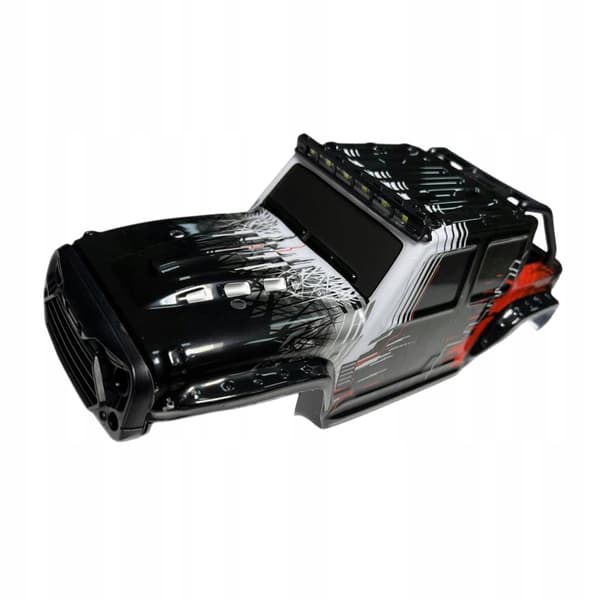 DIY RC Car Shell Canopy: Thickened Modification for RC Car Body – Black and Red